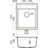Мойка OMOIKIRI DAISEN 42-DC Artgranit/Темный Шоколад 4993605